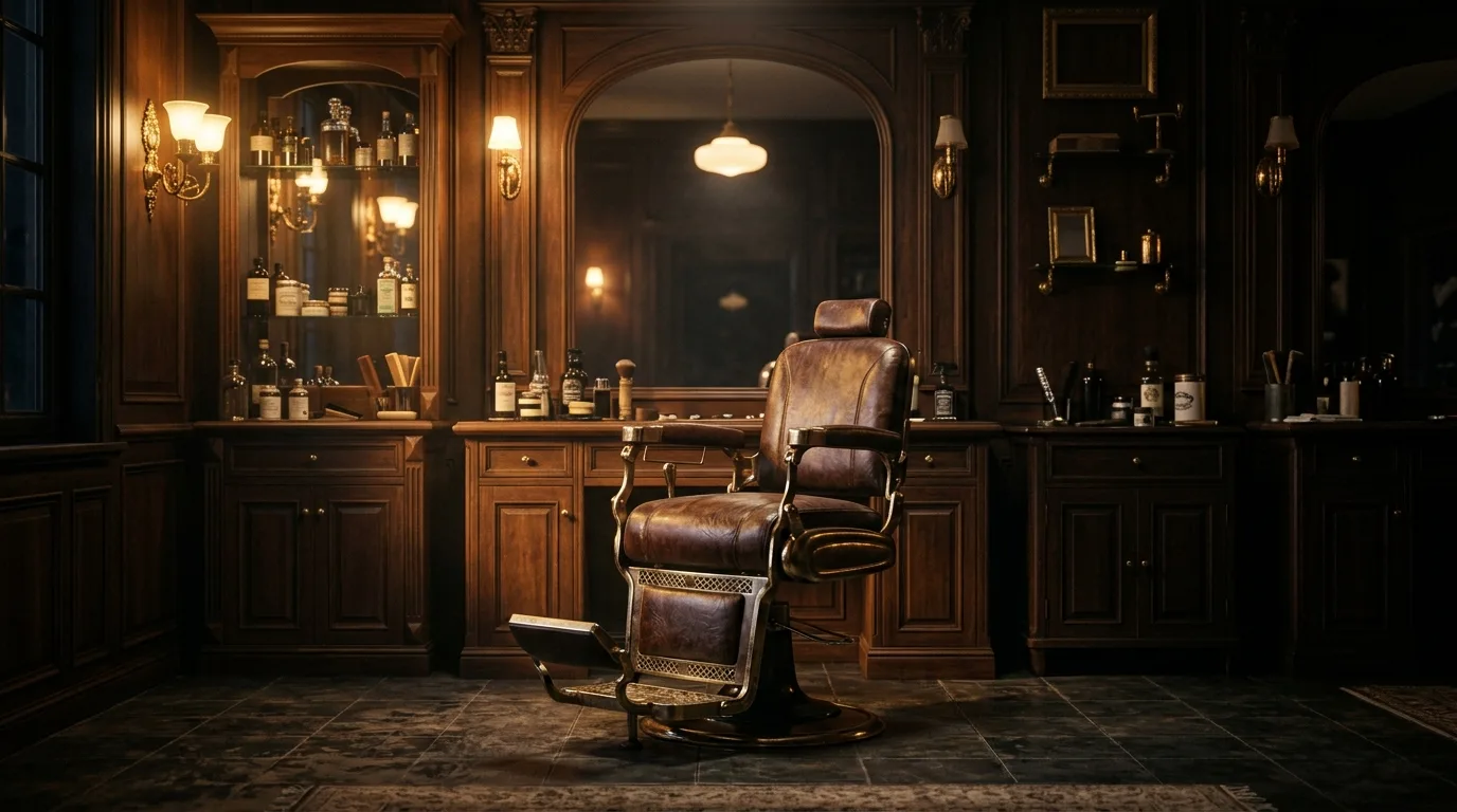 Interior de Santino's Barbershop